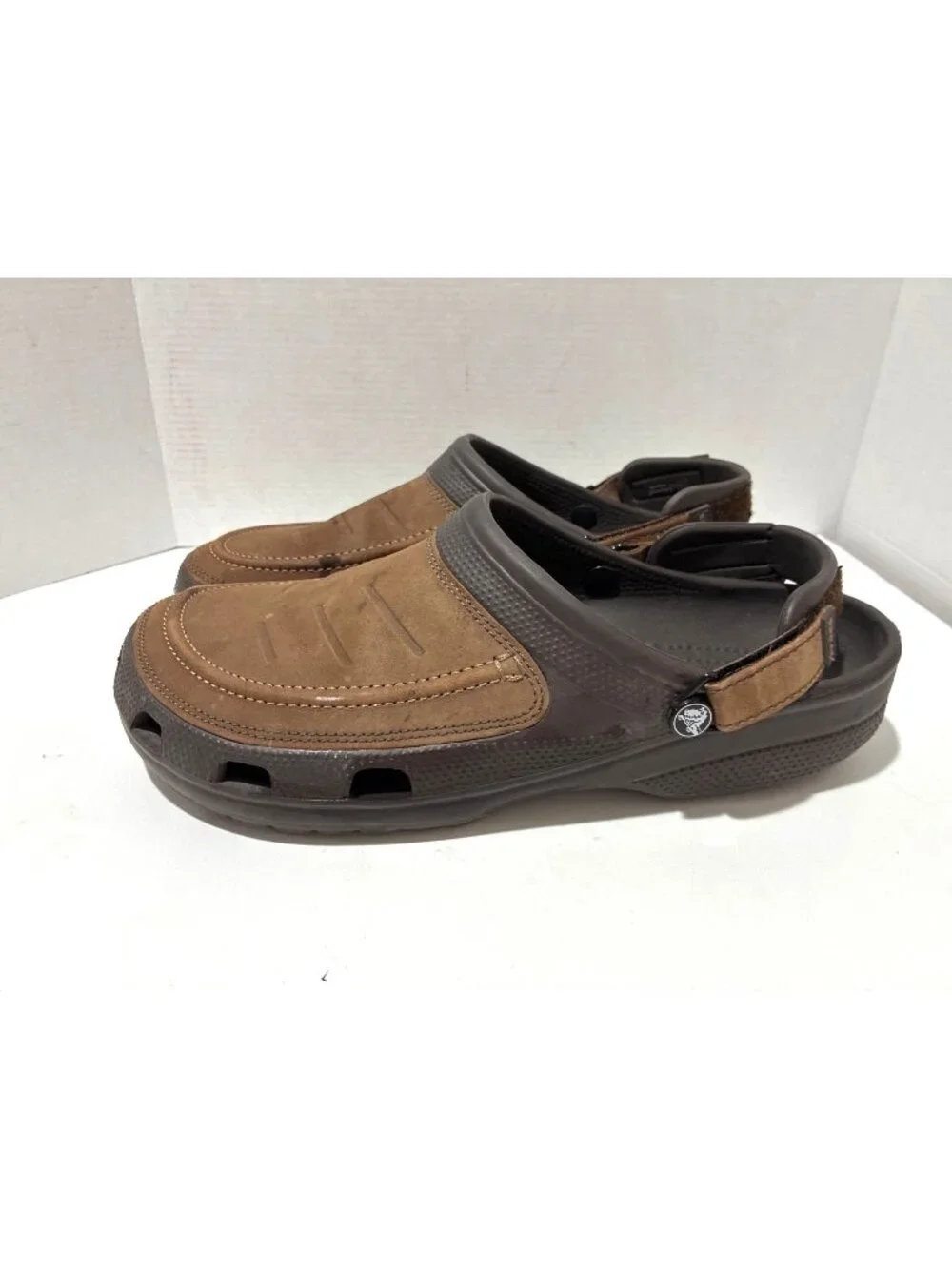 Crocs Men's Yukon Vista II LiteRide Clog Sandal sz 13 rugged faux-leather upper